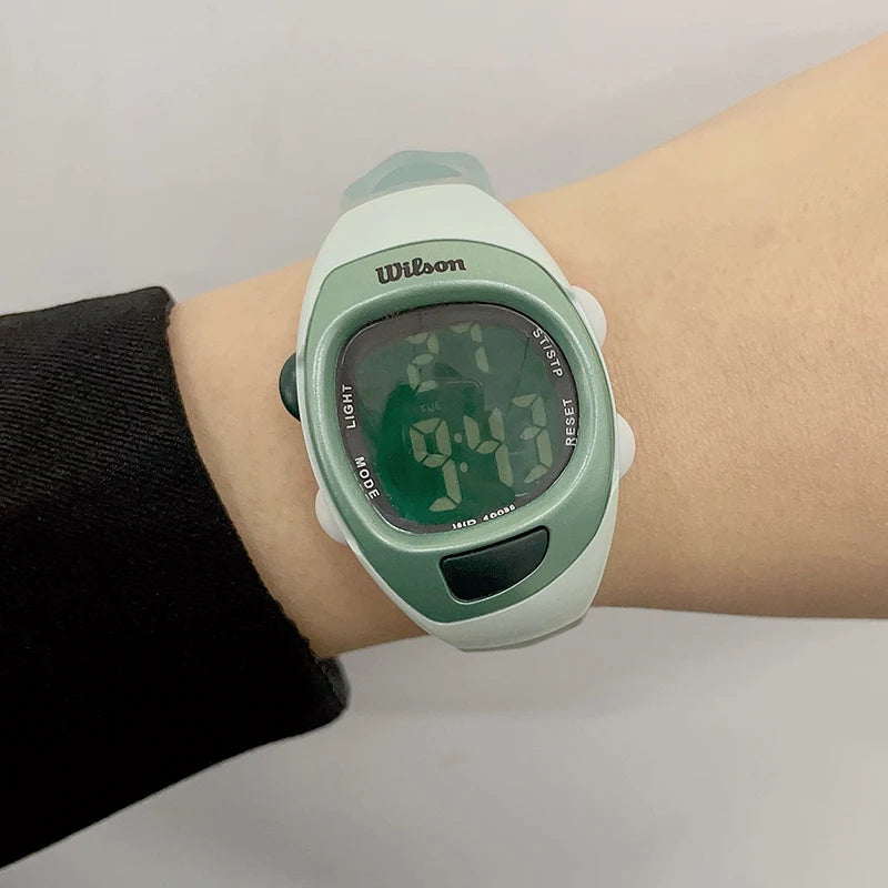 XONIX Woman Student Multi-function Waterproof 100m Sports Swim Dive Alarm Stopwatch Luminous Electric Watch LJ