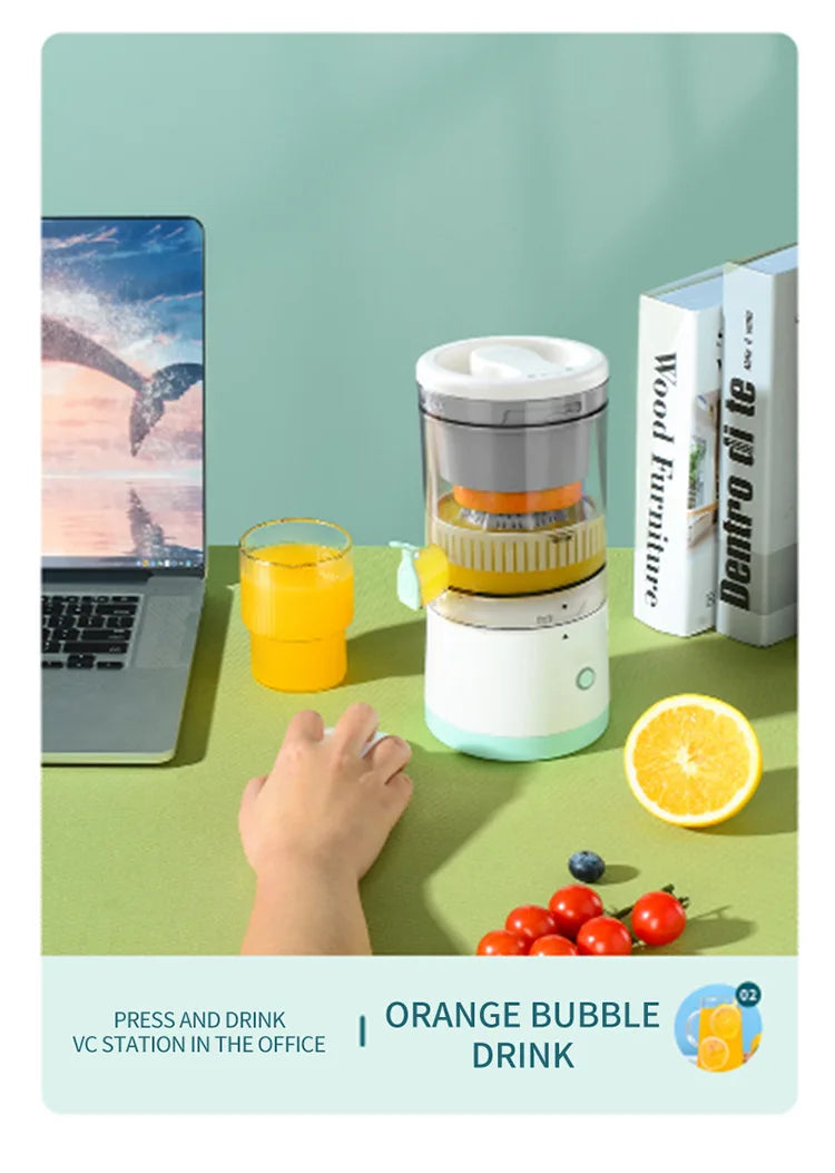 Portable Electric Juicer Juice Lemon Squeezer USB Charging Kitchen Fruit Small Juicer Blender Fresh Separator Press Machine