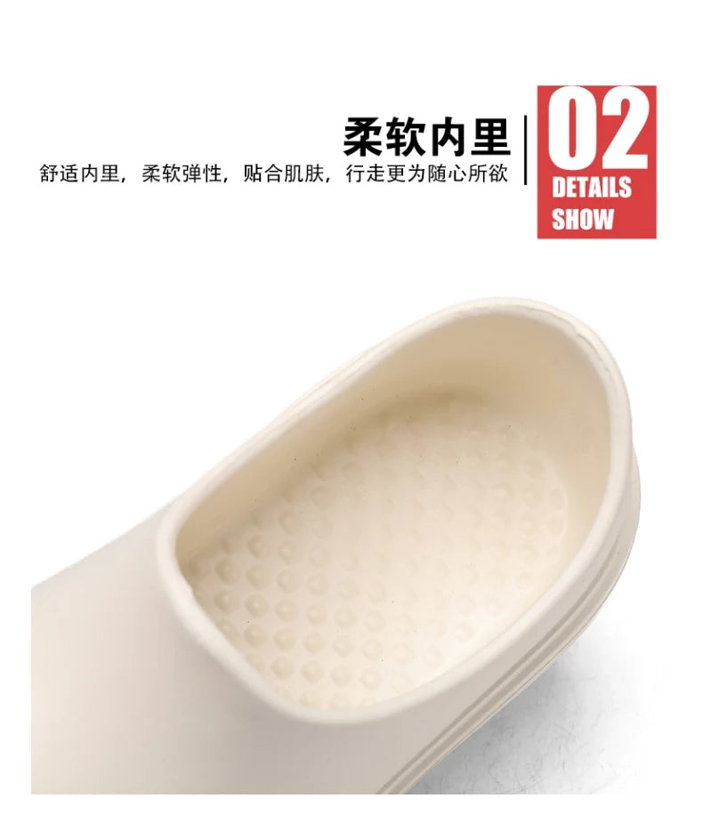 Slippers for men, spring trendsetters, height increasing thick soled big toe shoes, stylish men, summer outerwear, casual fashio