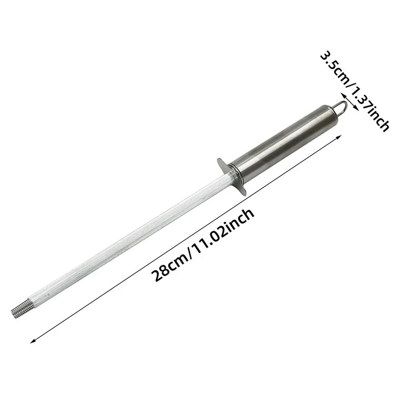 Professional Chef Blade Sharpener Rod Diamond Sharpening Stick Honing Steel For Kitchen Blade Stainless Steel Blade