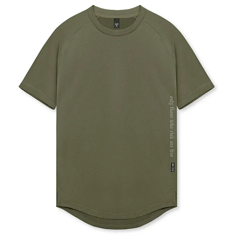 Men's Quick Dry Fitness T-Shirt Gym Running Sportswear Summer Breathable Workout Tee Bodybuilding Muscle Shirt Casual Activewear