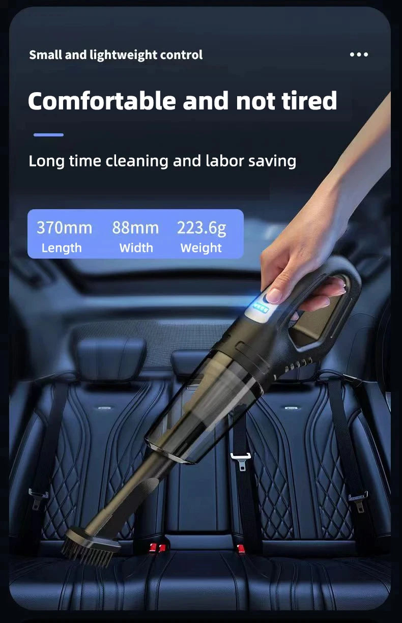 Auto multifunctionele stofzuiger Handheld krachtige zuigkracht Oplaadbare auto en thuis Kleine draadloze stofzuiger voor tweeërl