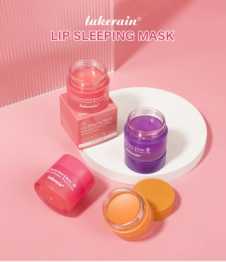 Lip Sleeping Mask Nourishing Overnight Lip Treatment Vitamin C Moisturizer Butter Hydrating Dry Flaky Lips Skin Care