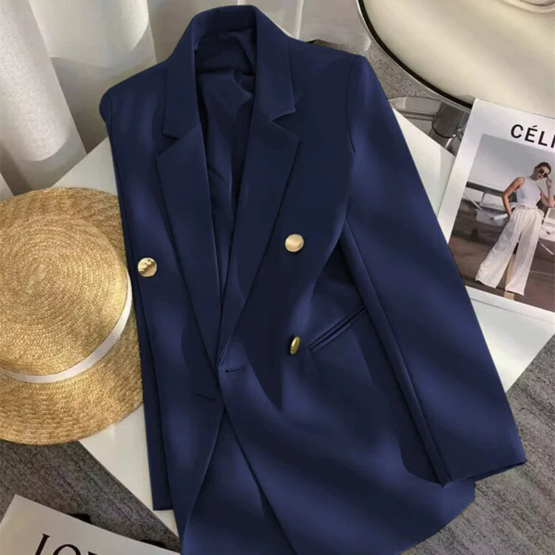 2025 Fashion New Women Suit Coat Elegant Casual Blazer Jacket Spring Autumn Office Ladies Clothing Basic Coat  Female Jacket