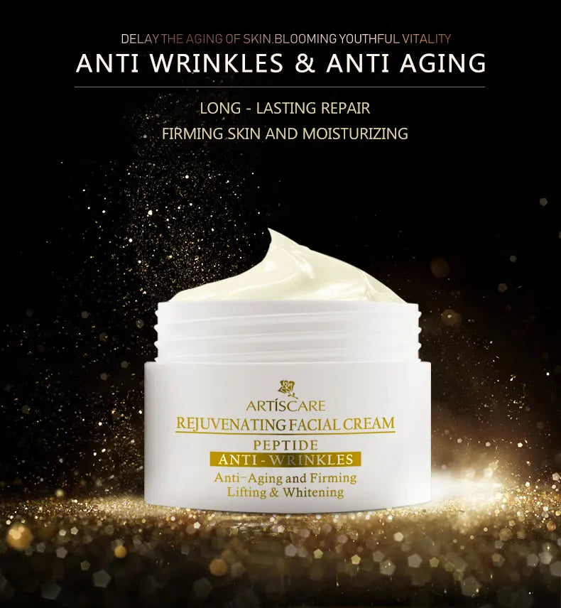ARTISCARE Peptide Anti Wrinkle Facial Cream Whitening Lifting Day Cream Skin Care Anti Aging Acne Treatment Firming Face Cream