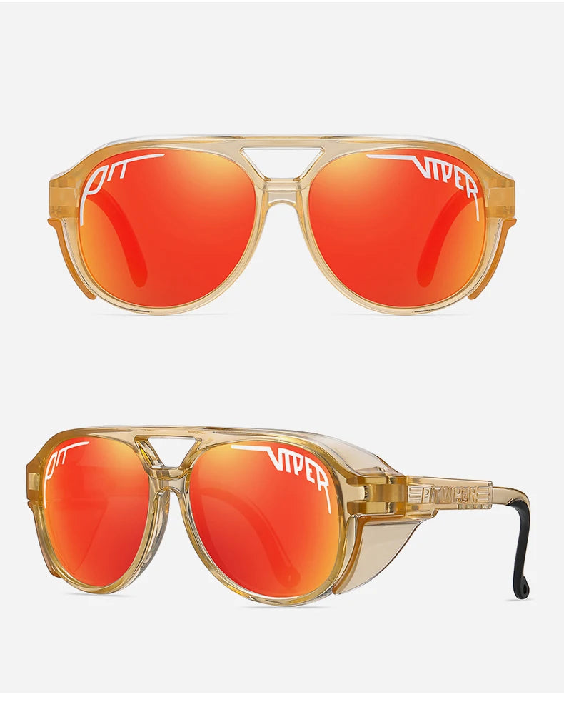 PIT VIPER Cycling Glasses for Men and Women, MTB Bicycle Eyewear, Road Bike Glasses, Windproof Sport Sunglasses, UV400