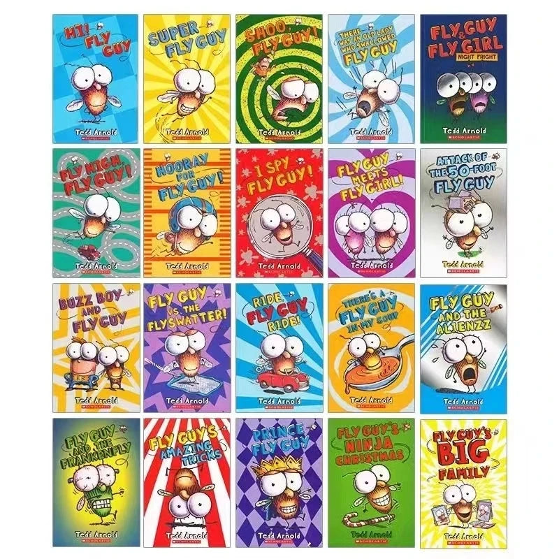 21 Books English Usborne Books for Children Kids Picture Books Baby Famous Story The Fly Guy Series Fun Reading Story Book