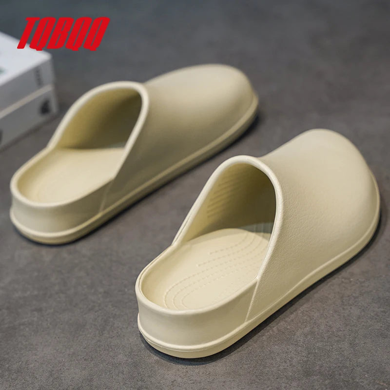 Men's Slippers Couples Garden Clog Women Water Proof Chef Casual Shoe Comfortable Outdoor Sandal for Pet Workers