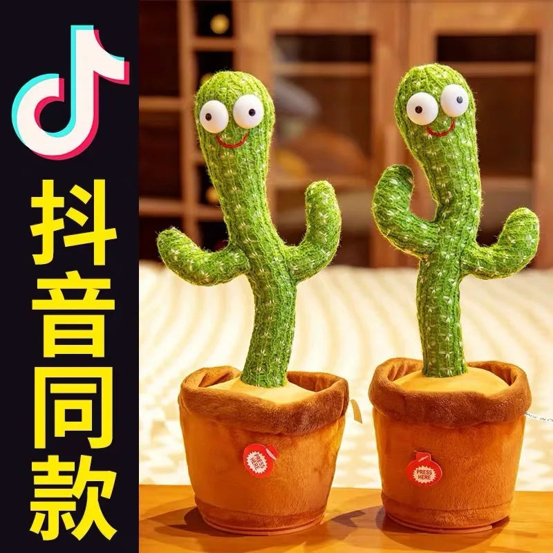 Magic Twist Talking Cactus Toy Dancing Cactus Swing Singing