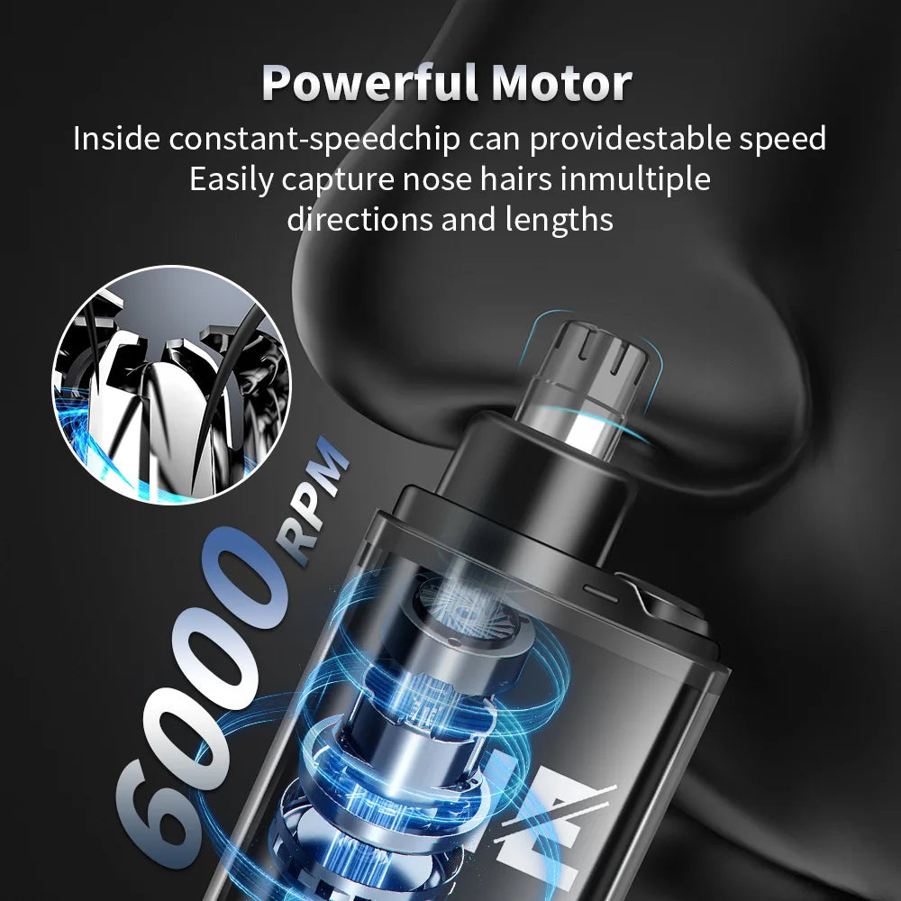 HIENA Electric Nose Hair Trimmer 5V1A Rechargeable Mini Pocket Nose Ear Hair Shaving Eyebrow Trimmer Clipper Wet and Dry Haircut