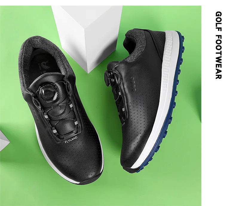 Golf Shoes Rotating Buckle Casual Shoes Breathable Mesh Sports Shoes High-quality Sneakers Brand Solid Color Thick Sole
