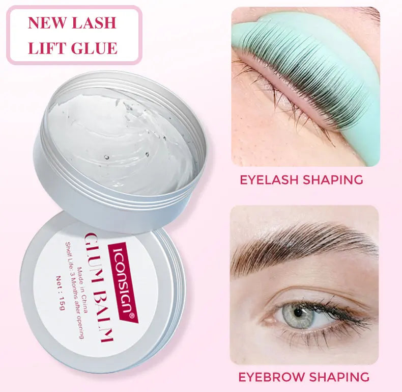 ICONSIGN Lash Glue Balm For Lash Lifting Fast Fixing Shape Eyelash Brow Lashes Lift Waterproof Wax Beauty Makeup Tools