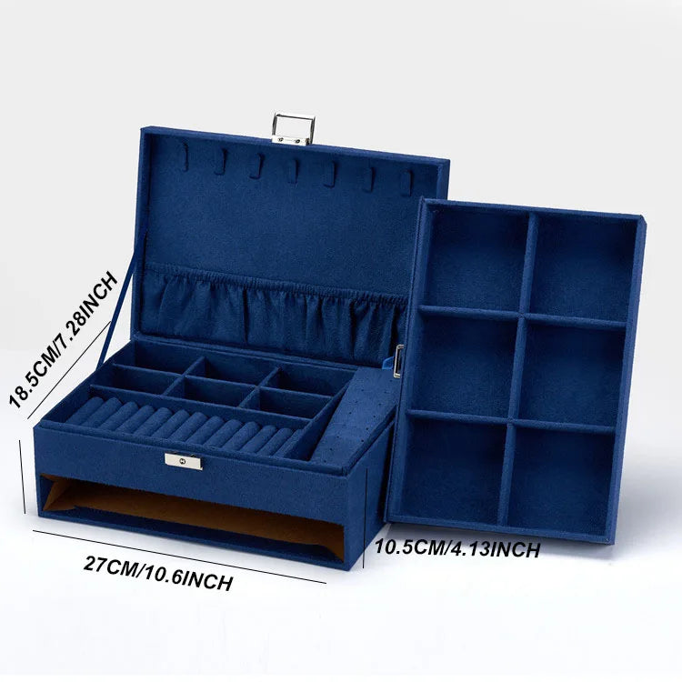 DELESYS Multi-Purpose Storage Box Glasses Women's Jewelry Box Fashion Jewelry Organizer Watch Storage Case Watch Box