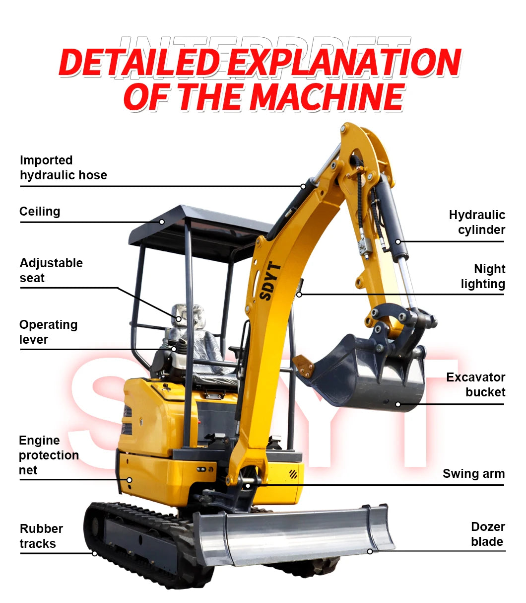 Quick Delivery Of 2.0 Tons Of Small Excavators Suitable For Various Scenarios High Quality Customized Crawler Excavators