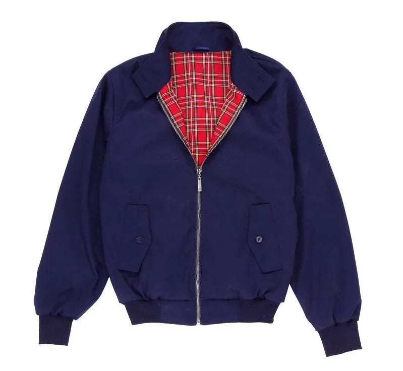 New Men's Spring Bomber Jacket Casual Outwear Turndown Collar Cotton Coats Fashion Slim Fit Business Jackets Male Clothing