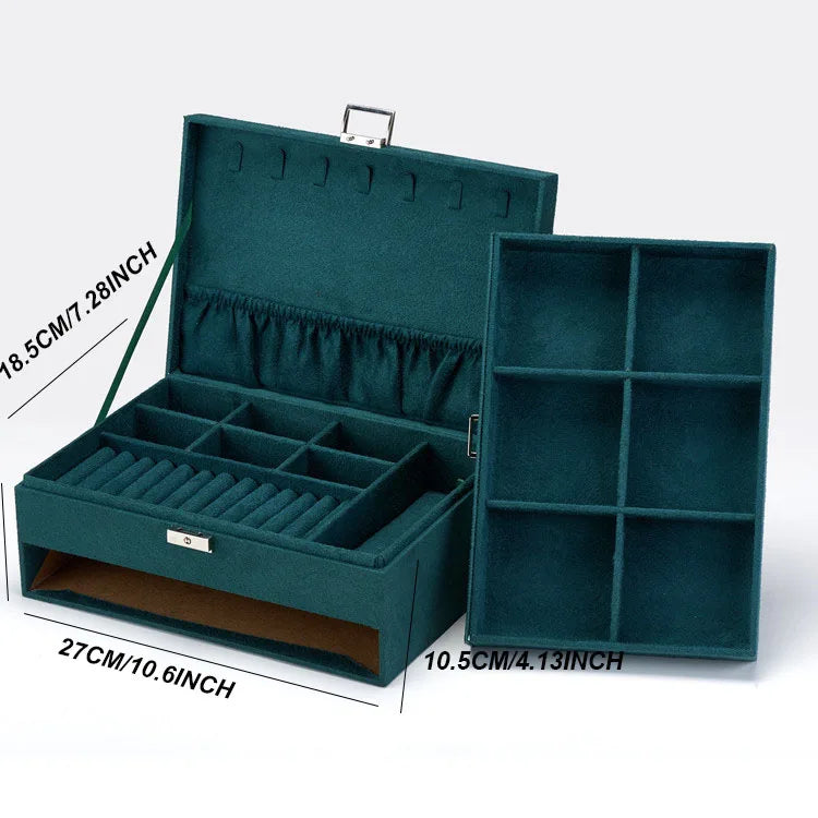 DELESYS Multi-Purpose Storage Box Glasses Women's Jewelry Box Fashion Jewelry Organizer Watch Storage Case Watch Box
