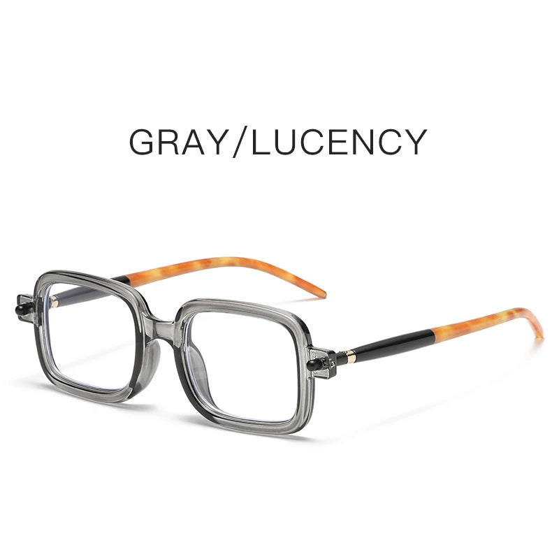 UVLAIK Myopia Optical Glasses Frame Men Women Retro Square Sunglasses Fashion Anti Blue Light Computer Goggles Eyglasses