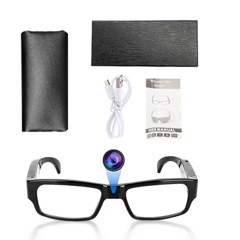 New Glasses With 1080P Outdoor Sports Camera Mini Wifi Intelligent Headset Glasses 110 Wide Angle Lens APP Control Action Camera