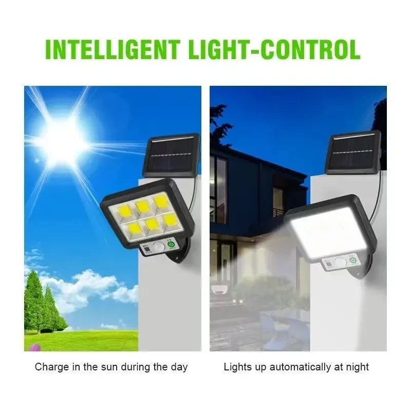 Solar Split Wall Lamp 3 Mode Waterproof Motion Sensor Lamps Garden Street Lighting Solar Lamp For Garage Security Wall Light