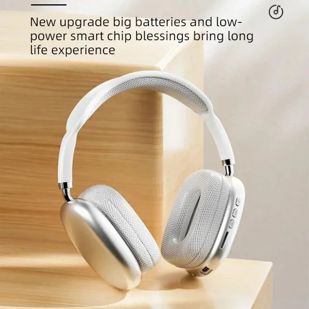 Head Mounted Bass Earphones Wireless Bluetooth Earphones Sports Headset Game with Charging Touch Control Earbuds for Music