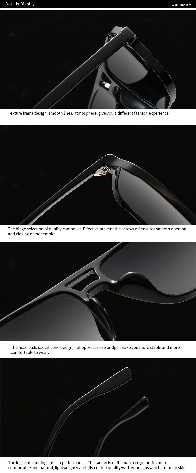 SO&EI Fashion Double Bridges Square Rivets Women Sunglasses Retro Men Gradient Shades UV400 Sun Glasses