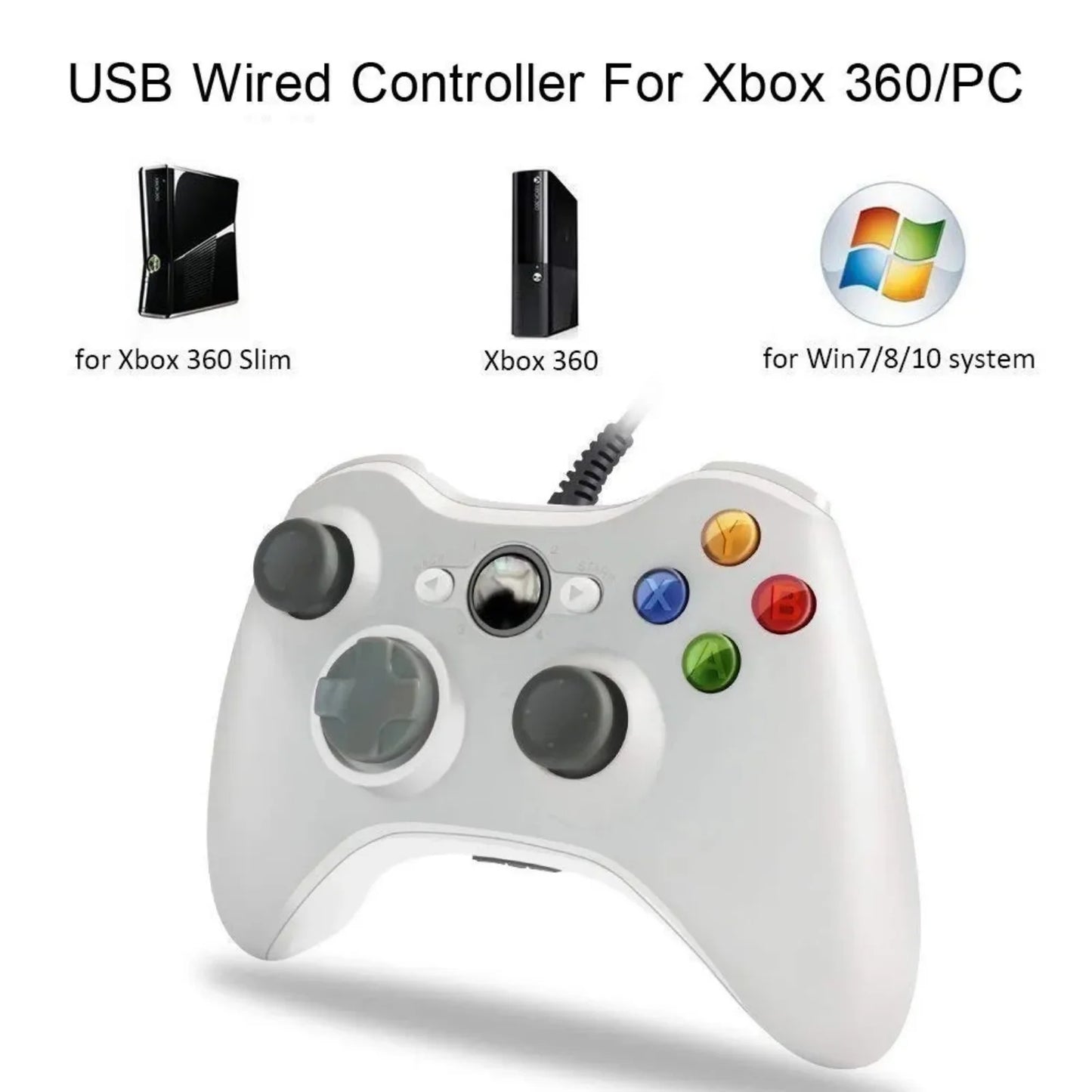 GAMROMBO Game Controller For Xbox 360/Slim/Windows7/8/10 Gamepad Wired/Wireless Controle Joystick Dual Vibration Gaming  Rocker
