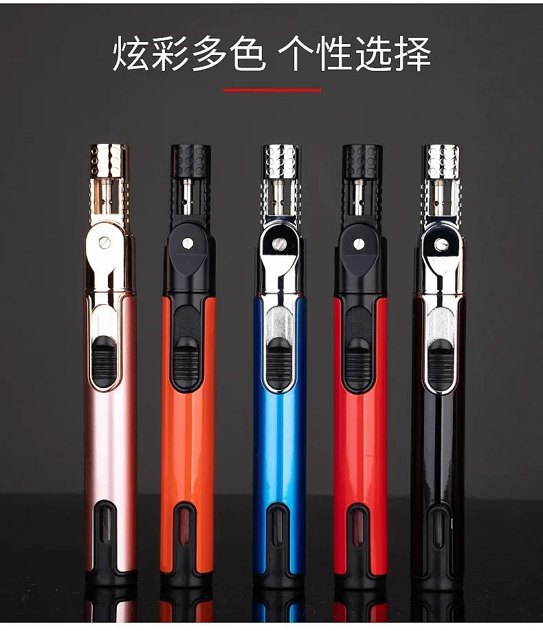Mini Cordless Torch Blow Torch Pen Shaped Gas Soldering Iron Gun Welding Tool Soldering Iron Flamethrower Butane Torch Gun