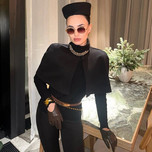 Typhaland Fashion Short Cardigan Shawl Coat For Women Elegant Commuting 2026 Spring New Top Sleeveless Female Slim Solid Shawl