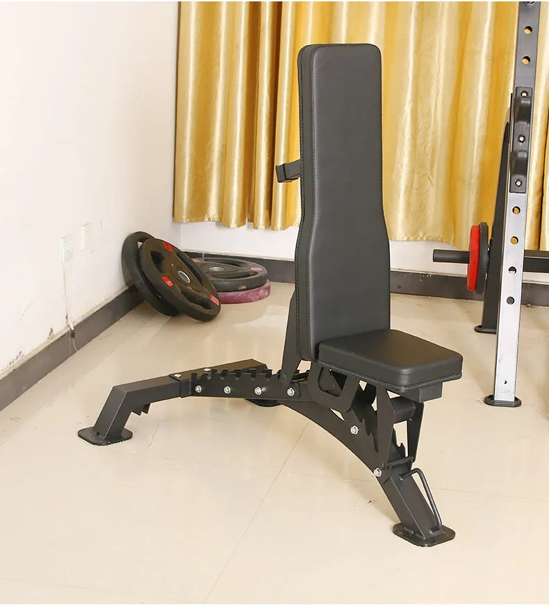 Adjustable Heavy Weight Workout Fitness Bench Home Flat Foldable Incline Decline Bench Press Metal Material