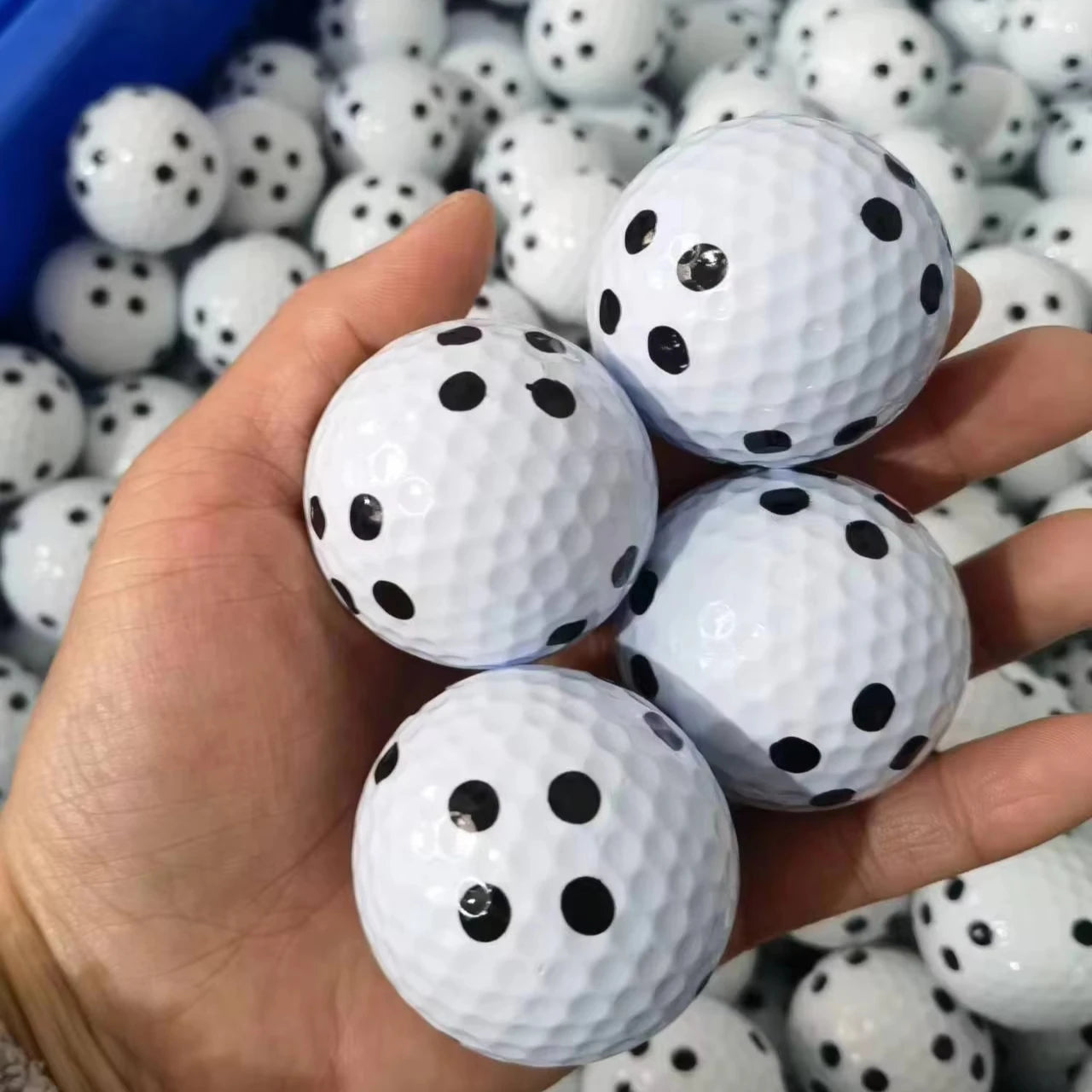 KGOLF Golf Simulator Special Ball Bla Dot Golf Ball Profional Distance Double Layer Structure Sports Fitn Fans Supplies
