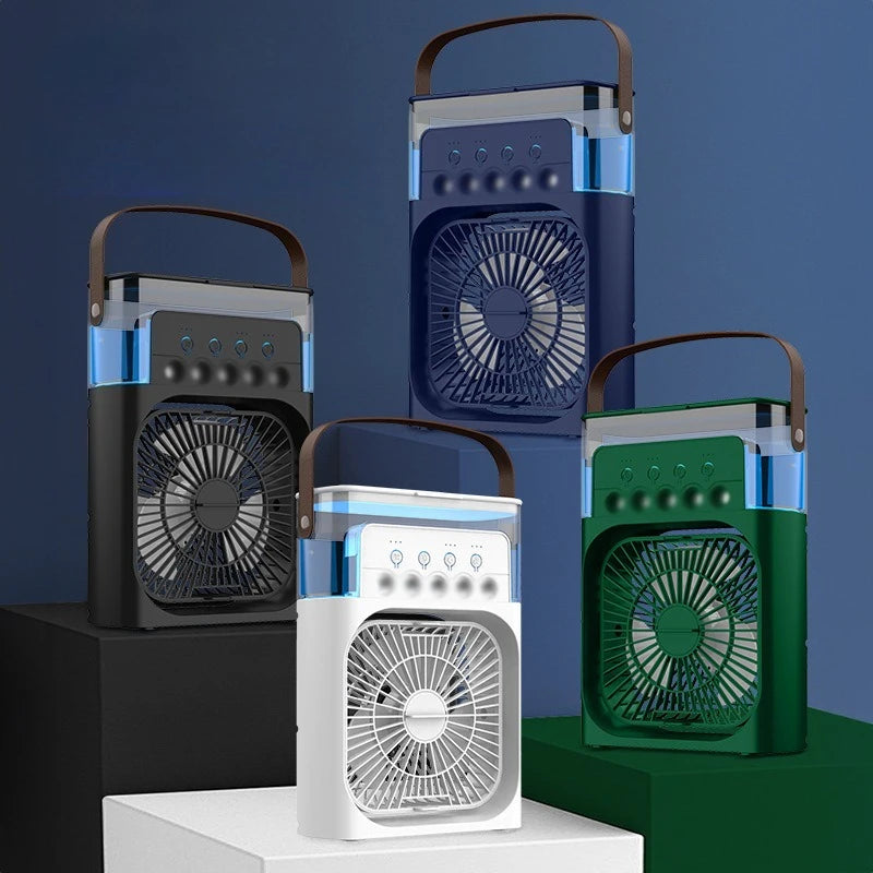 Five-hole Cooling Spray Fan Air Conditioners USB Electric Fan Desktop Air Cooler Humidifie For Student Dormitory Home and Office