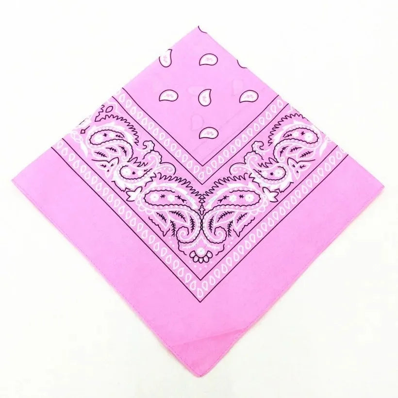 Fashion Hip Hop  Bandana Square Scarf Cowboy Cashew Black Red Paisley Headband Print For Women/Men/Boys/Girls