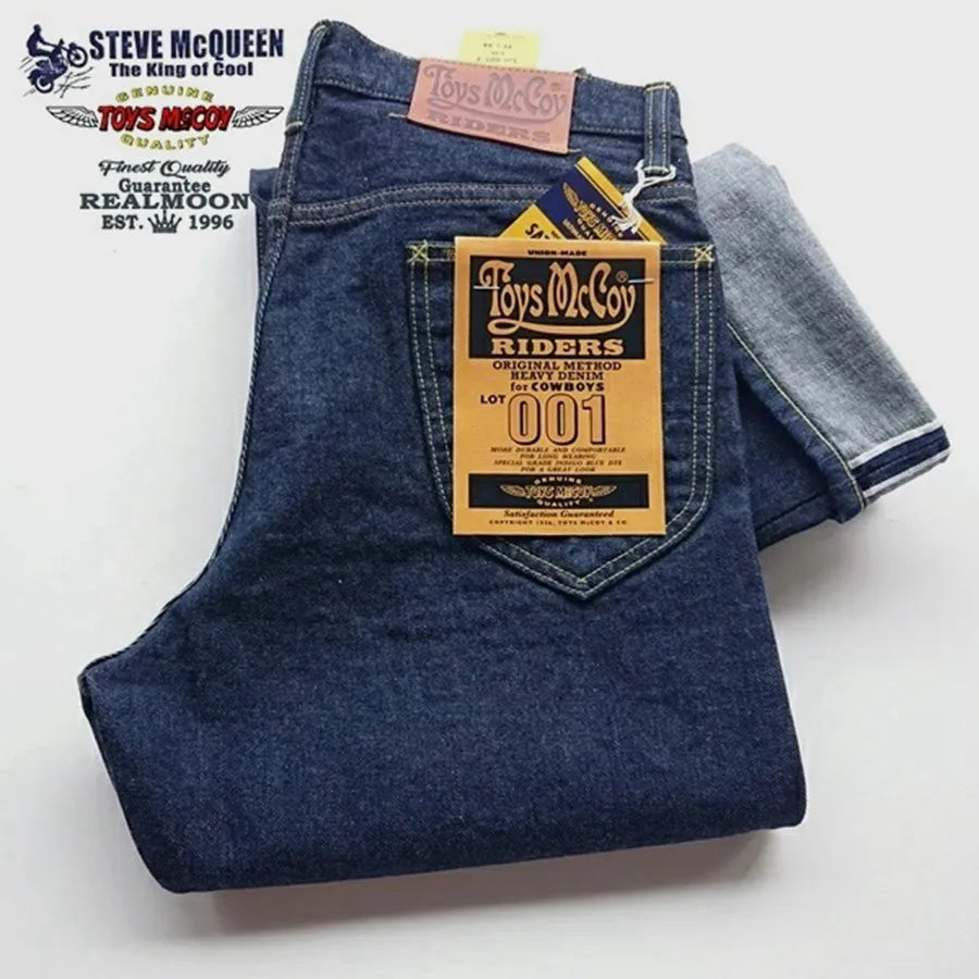 TOYS McCOY LOT 001Z pays tribute to LXX (taxi driver) left twill retro red ear jeans