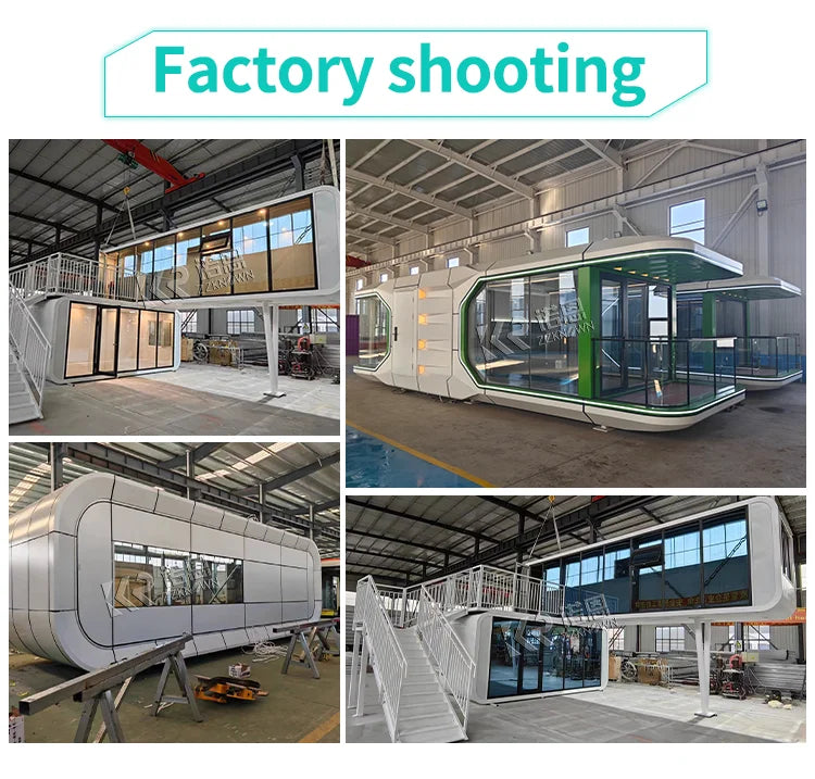China Steel Frame Modular Modern Foldable Prefab Luxury Expandable Folding Container Houses