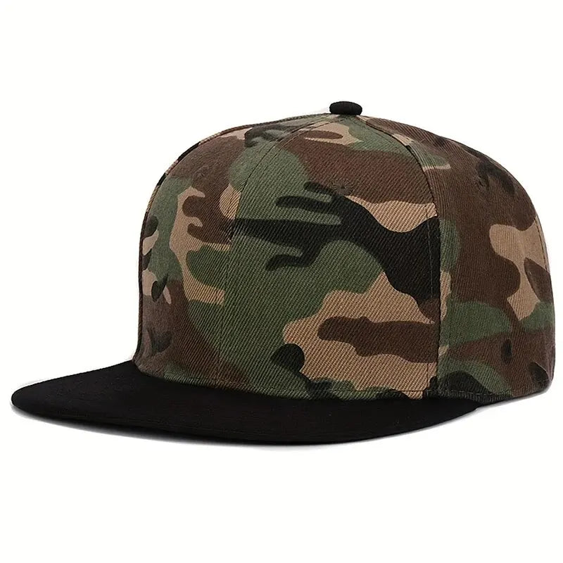Unisex Light Plate Camouflage Hip-hop Hats Spring Autumn Outdoor Adjustable Casual Baseball Caps Sunscreen Hat