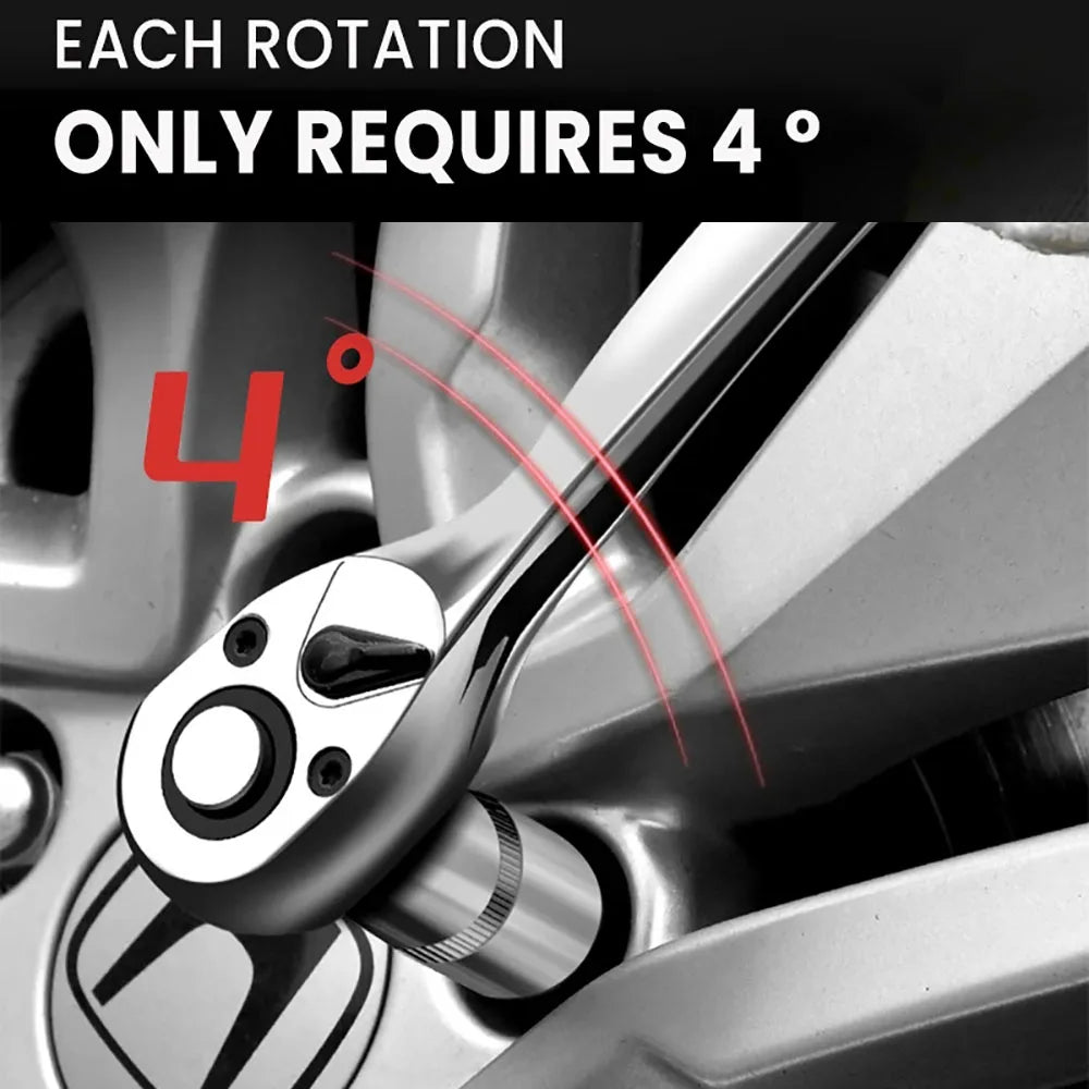 12 piece multifunctional ratchet wrench set, automotive quick maintenance socket wrench, quick ratchet wrench combination
