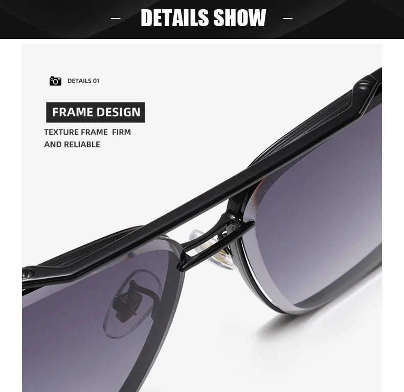 Square Sunglasses Men Metail Frame Glasses Resin Lens Male Sun Glasses Driving Travel Outdoor Eyewears Oculos De Sol UV400