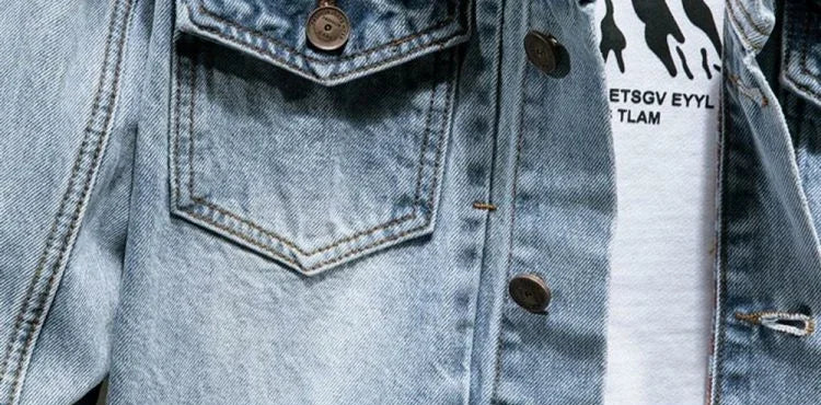 High Quality Loose Cowboy Coat for Men Autumn Denim Jackets Man Size L Original Menswear Washed Y2k Winter Outerwear Designer S