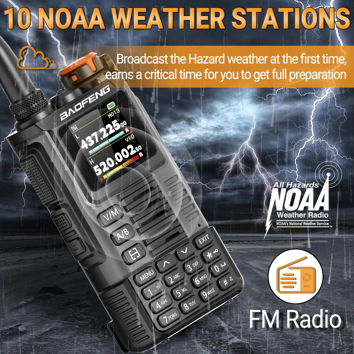 Baofeng UV-K67 PRO Walkie Talkie Long Range Multi Band Wireless Copy Frequency DTMF 640CH NOAA Type-C Ham Two Way Radio UV-5R