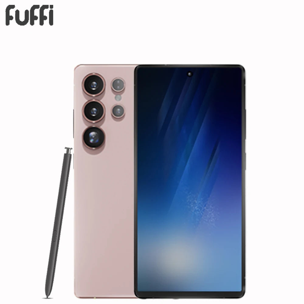 Global Vision S25 Pro Smartphone Android 12 8GB RAM 512GB ROM 6.8 Inch Phone 1920x1080HD 24MP+48MP 4G 5G Network Mobile Phones