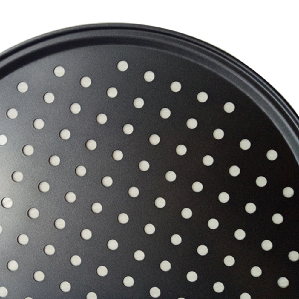 Household Pizza Pans with Holes Breathable Non-Stick Professional Baking Tray for Restaurant Home Grill Barbecue Baking Tools