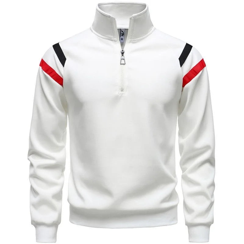 Spring and Autumn New Fashion Trend American Retro Sports Pullover Men's Casual Relaxed Breathable Large Size High-Grade Coat