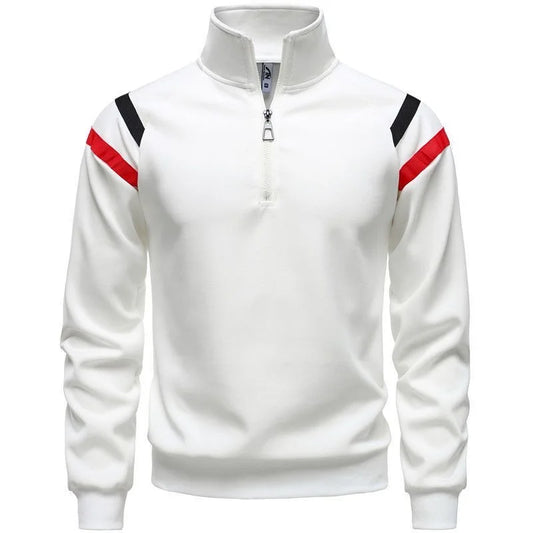 Spring and Autumn New Fashion Trend American Retro Sports Pullover Men's Casual Relaxed Breathable Large Size High-Grade Coat