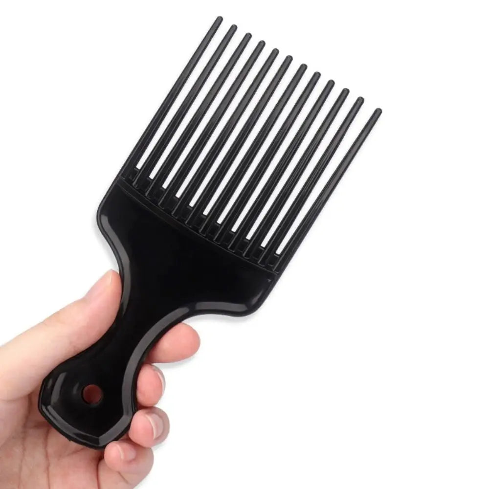 Hair Styling Tools Plastic Fork Hairbrush Black Wide Teeth Insert Hair Combs Professional Anti-Static Pick Comb Women/Men
