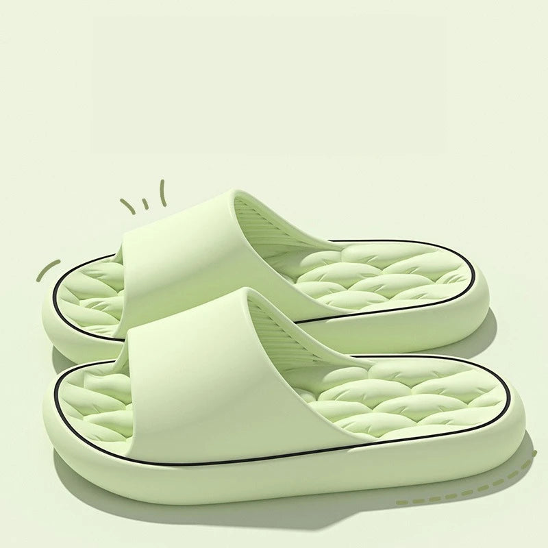 Summer Women Leaking Quick-Drying Shower EVA Slippers Men Breathable Water Leakage Flip Flops Light Waterleaky Swimming Sandals