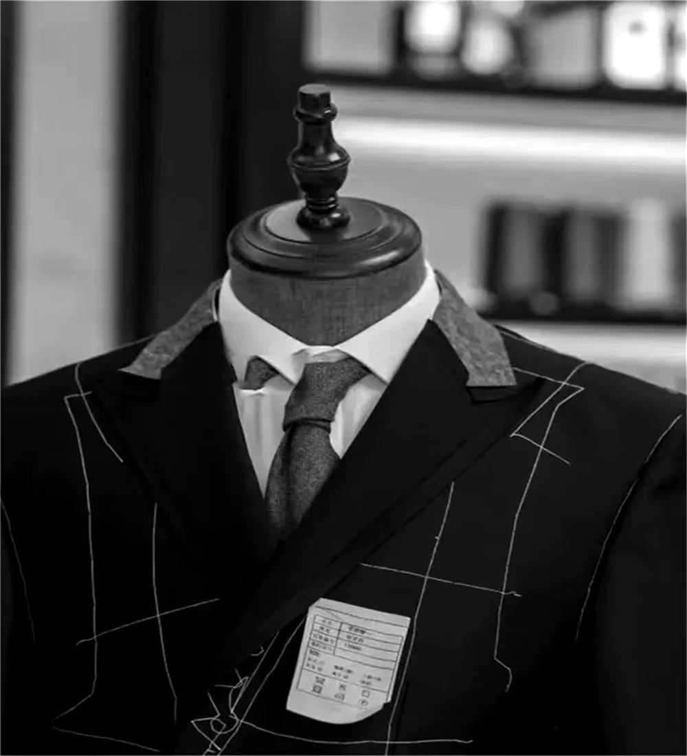 Green/Black Velvet Blazer for Men with Peak Lapel Double Breasted Dinner Jacket Elegant Smoking Suit Wedding Coat
