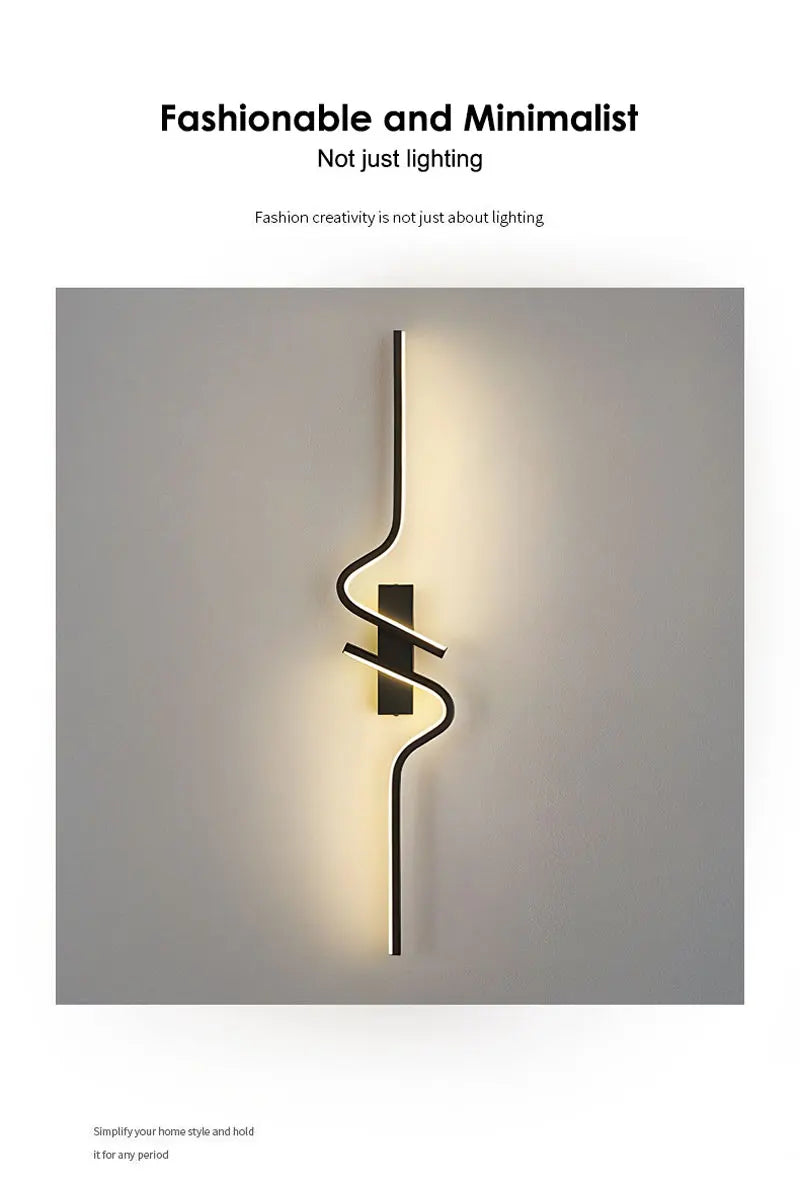 Modern LED Wall Lamps Long Strip Up and Down LED Wall Lights Bedroom Bedside Hallway Lighting Fixture AC85-265V Wall Sconce