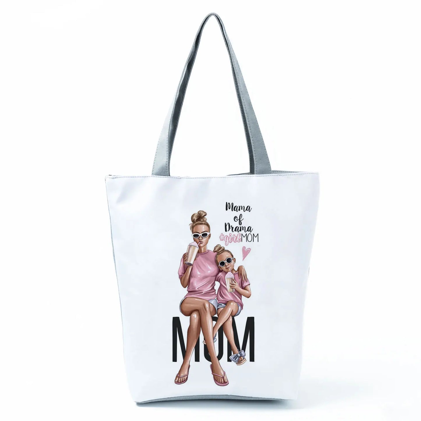 Golden Afro Woman Printed Handbags Pretty Fashion Shoulder Bag Eco Portable Shopping Bag High Capacity Beach Bag Practical Tote