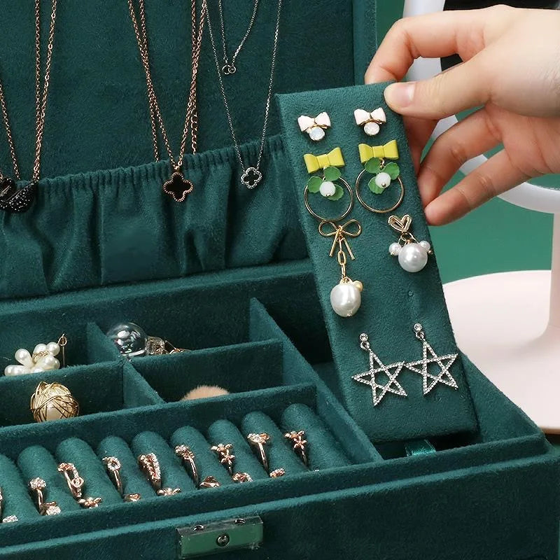 DELESYS Multi-Purpose Storage Box Glasses Women's Jewelry Box Fashion Jewelry Organizer Watch Storage Case Watch Box