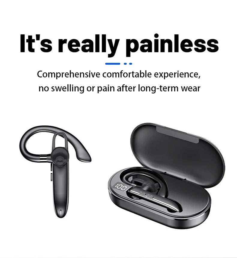 Wireless Bluetooth Headphones With Microphon Earphone ENC Noise Cancelling Handsfree Talking Headset Busines Auriculares Driving